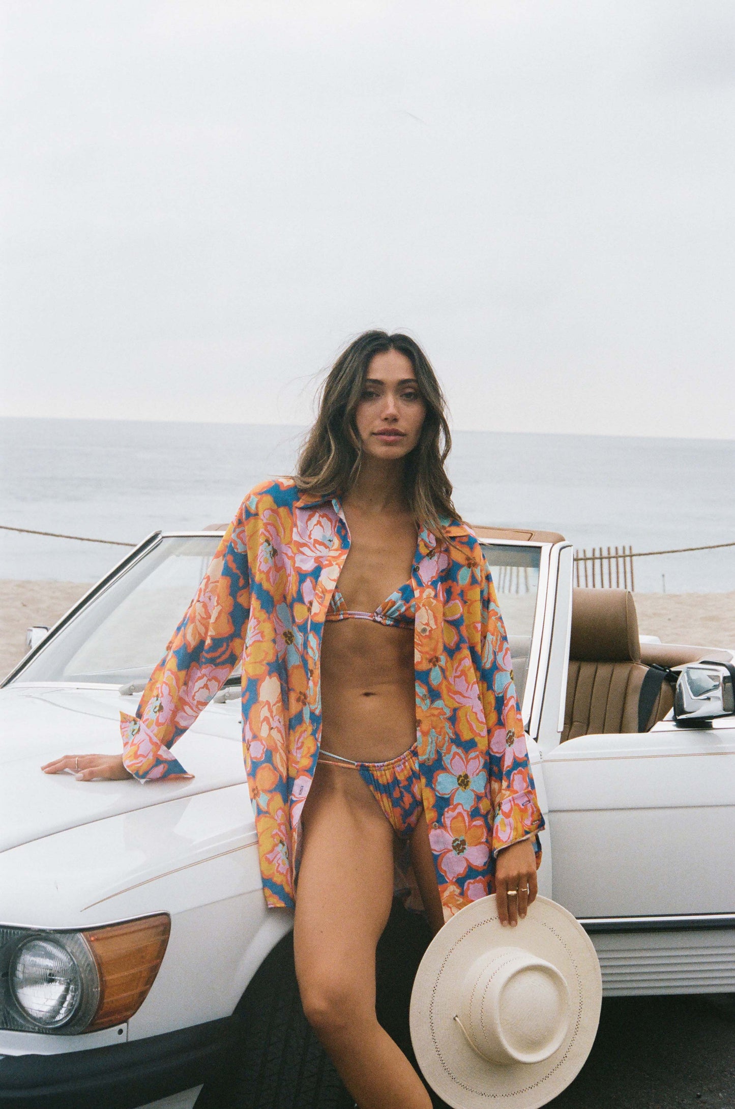 The Aquari Solara Shirt Dress Santorini Floral