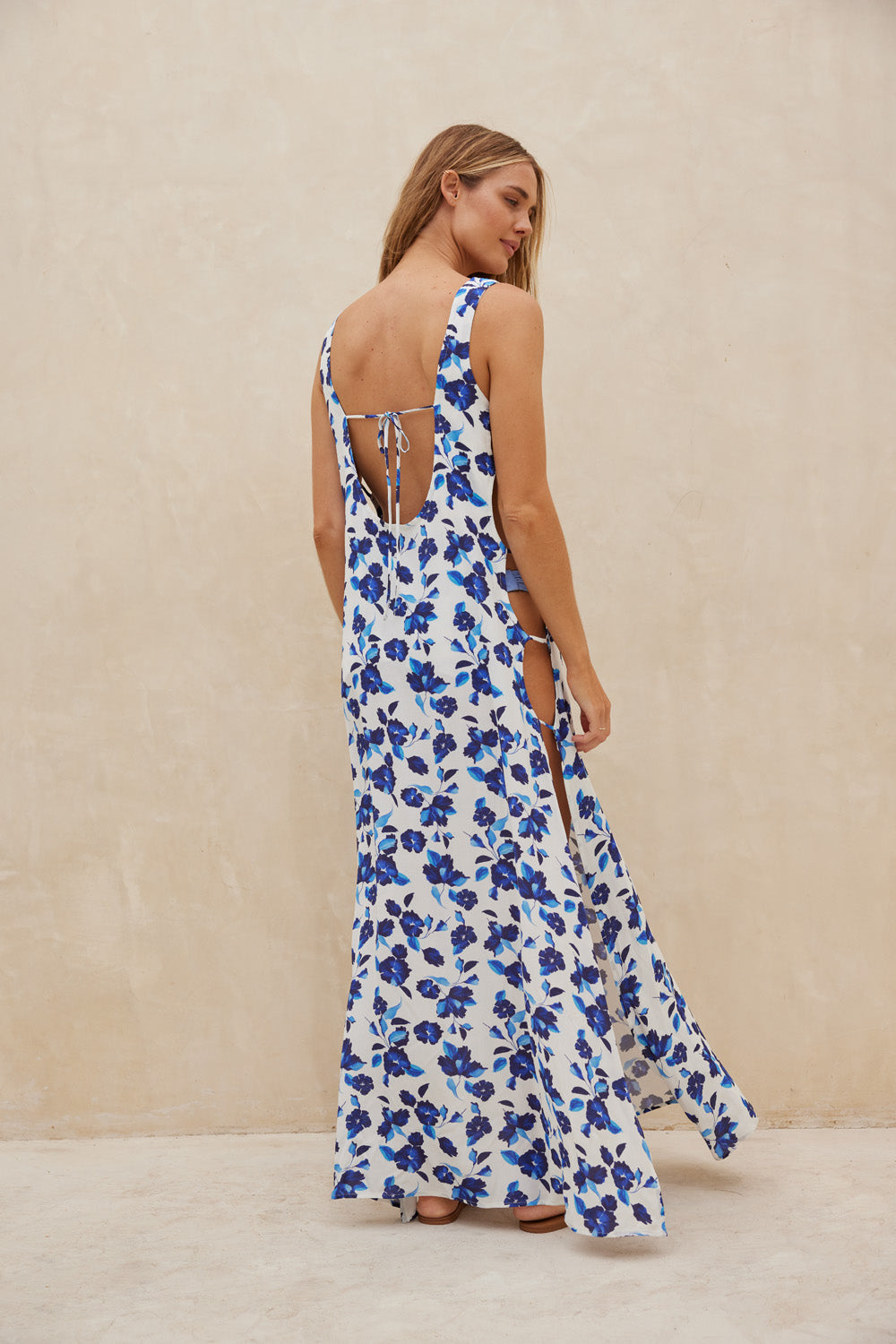 The Aquari Cosmic Dress Blue Tansy