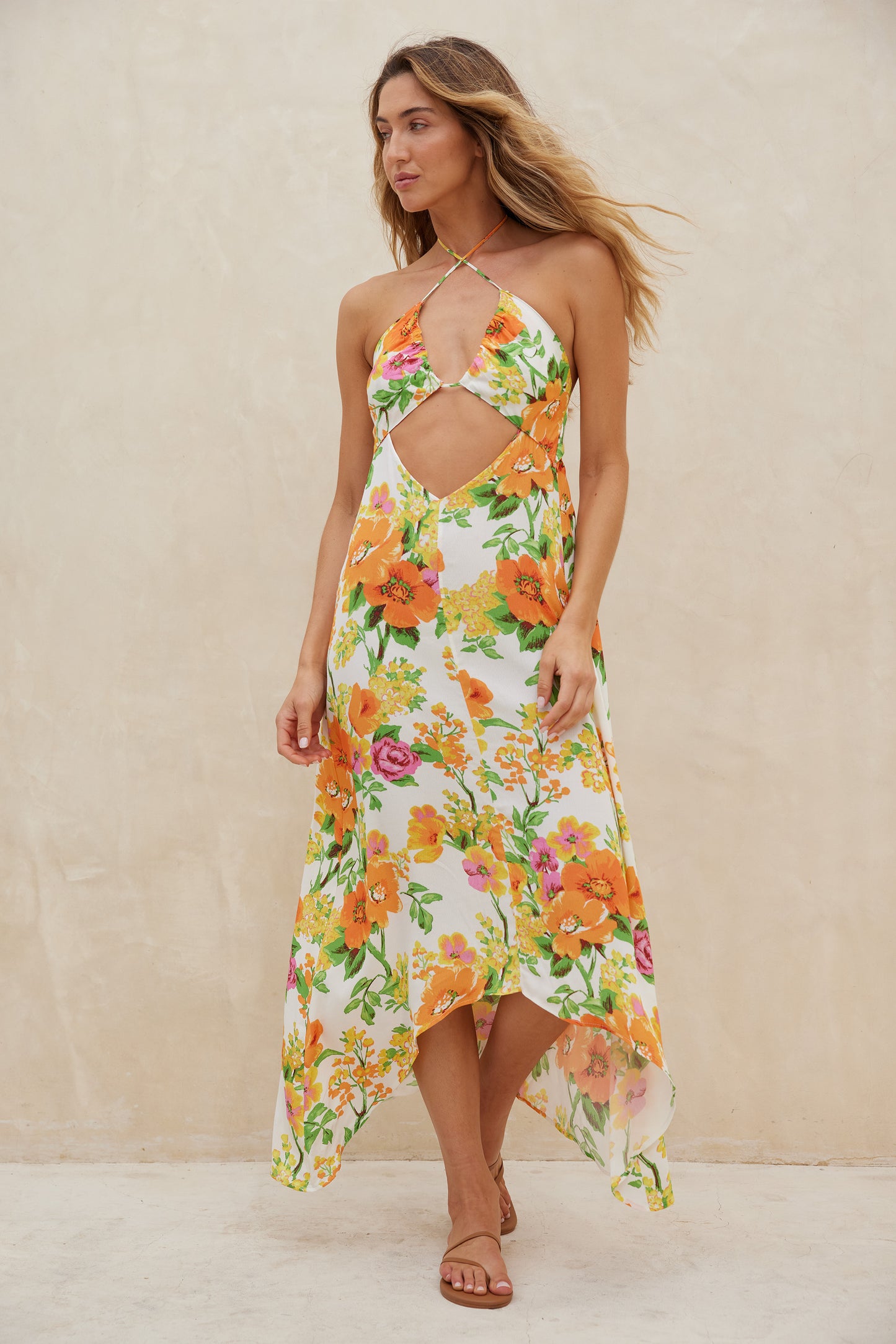 The Aquari Astra Dress Retro Floral